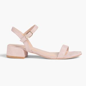 STUART WEITZMAN Dancer 35 Suede Sandals In Beige